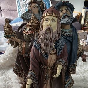Decorative Three Wise Men Figurines By Duncan Royal 1985